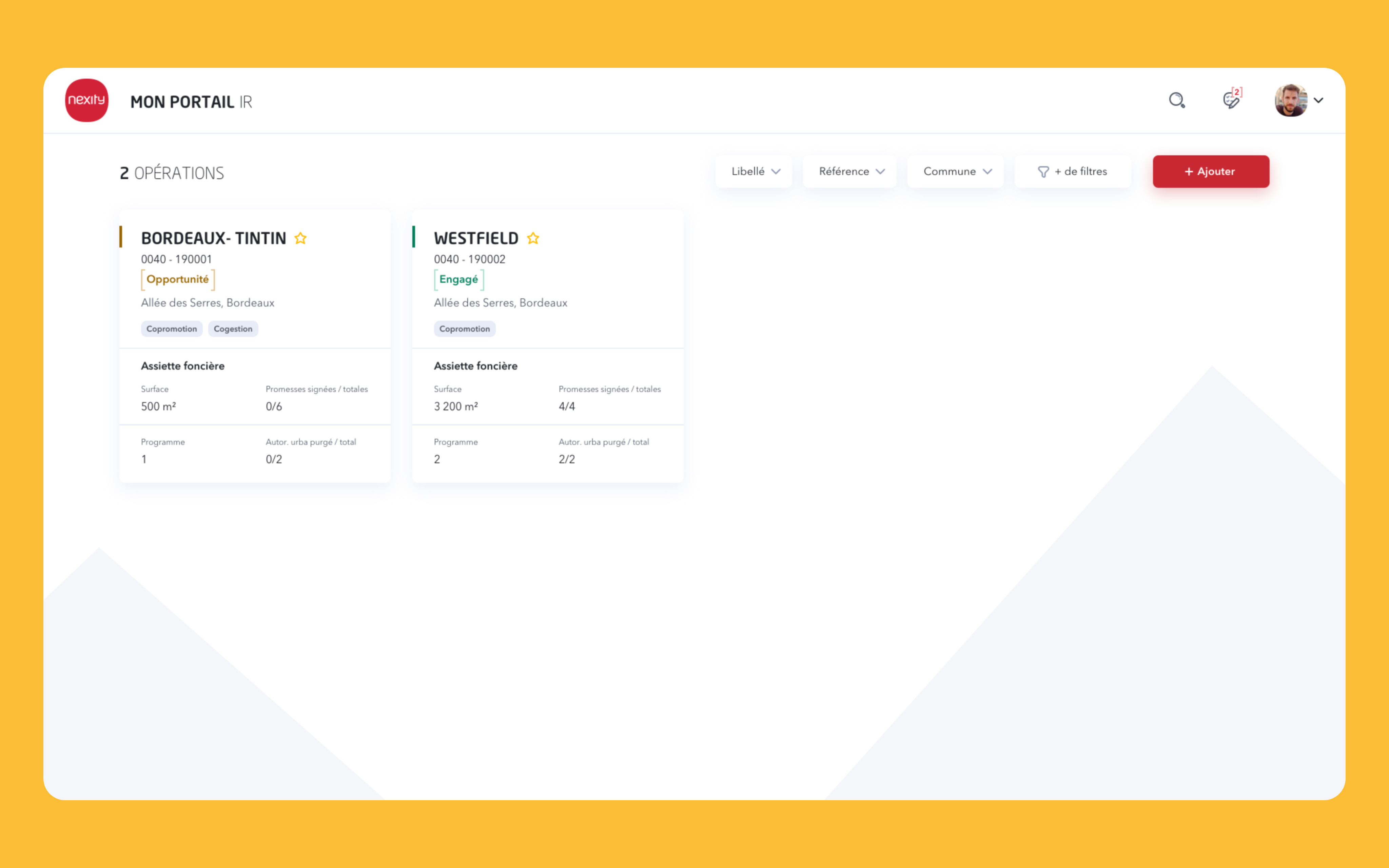 GPI, Présentation de plusieurs écrans